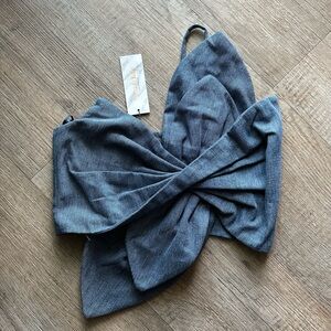 Denim Knotted top